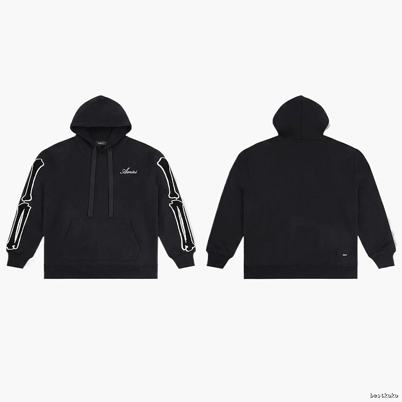 AMIRI Skull Style Black Hoodie