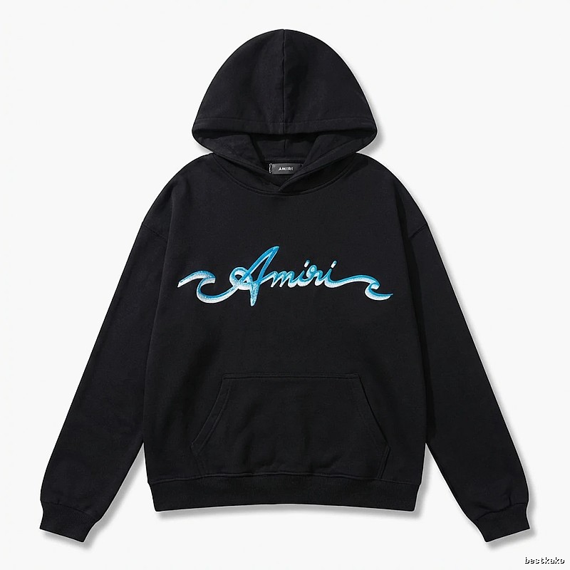 AMIRI Trendy Style Black Hoodie
