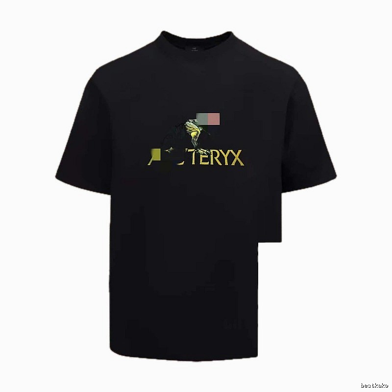 Arc'teryx Printed Outdoor Style Black Short Sleeve T-Shirt