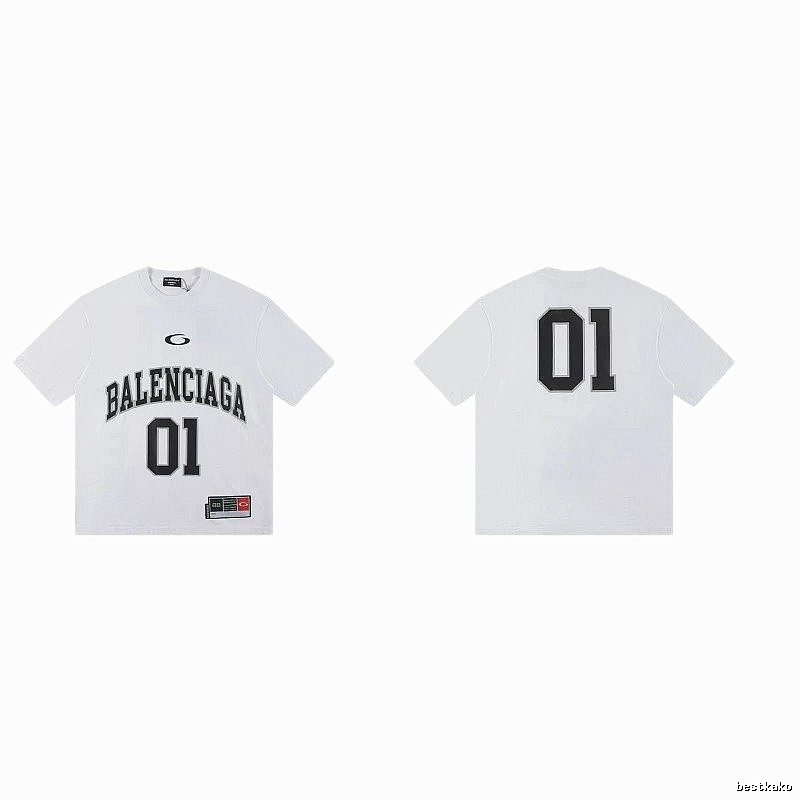 Balenciaga 01 Collection Street Style White Short-sleeve T-shirt