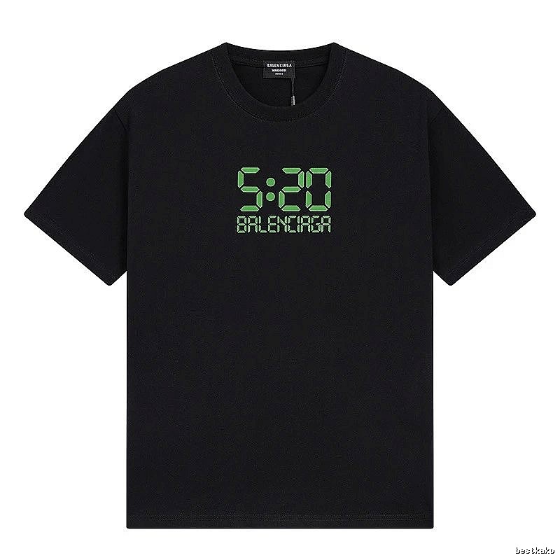 Balenciaga digital-style black T-shirt