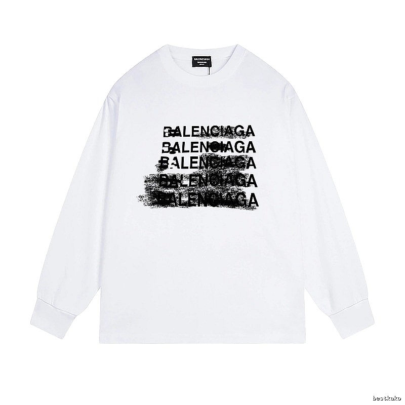 Balenciaga letter-style white T-shirt