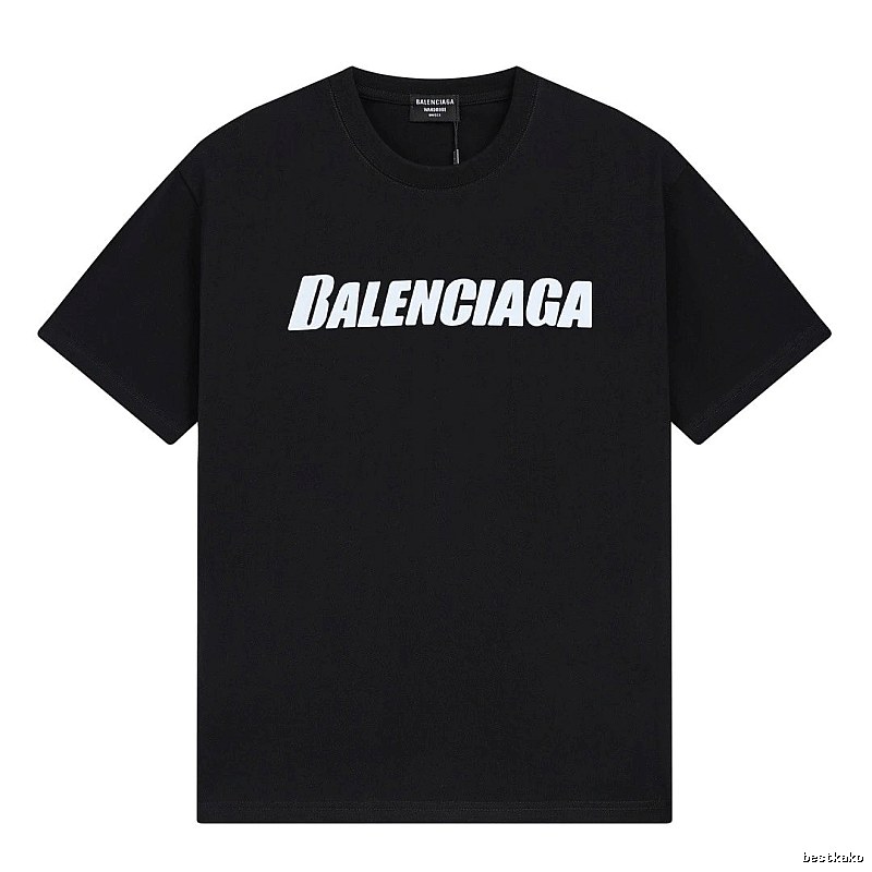 Balenciaga minimalist style black T-shirt