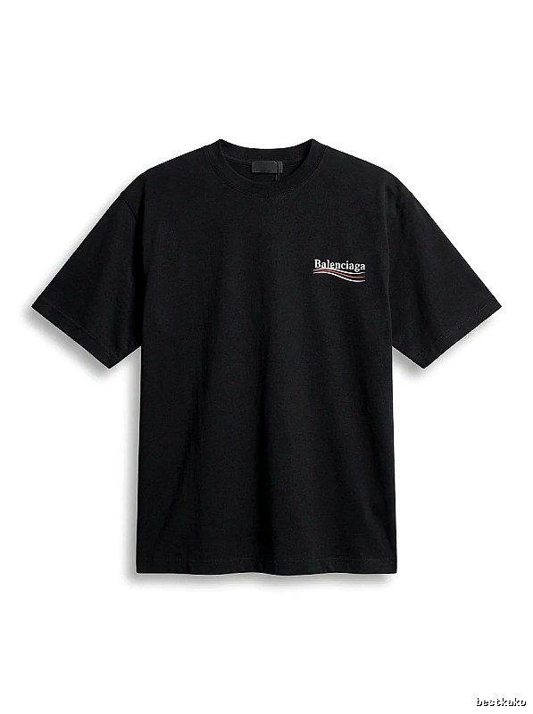 Balenciaga minimalist style black T-shirt