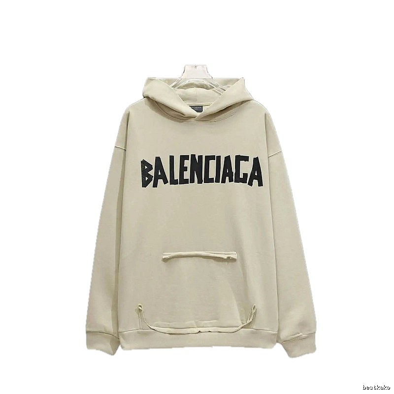 Balenciaga minimalist style off-white sweatshirt