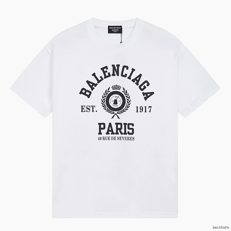 Balenciaga retro style white T-shirt