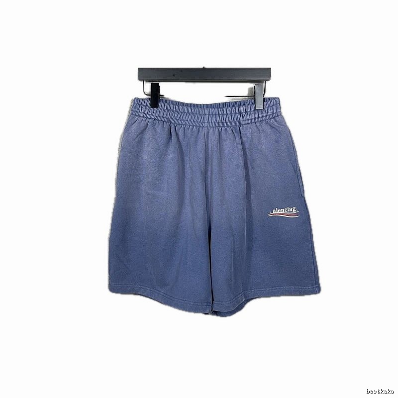 Balenciaga simple-style blue shorts