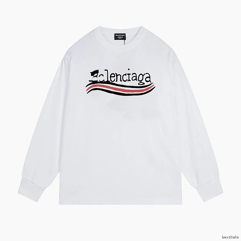 Balenciaga striped white long-sleeve