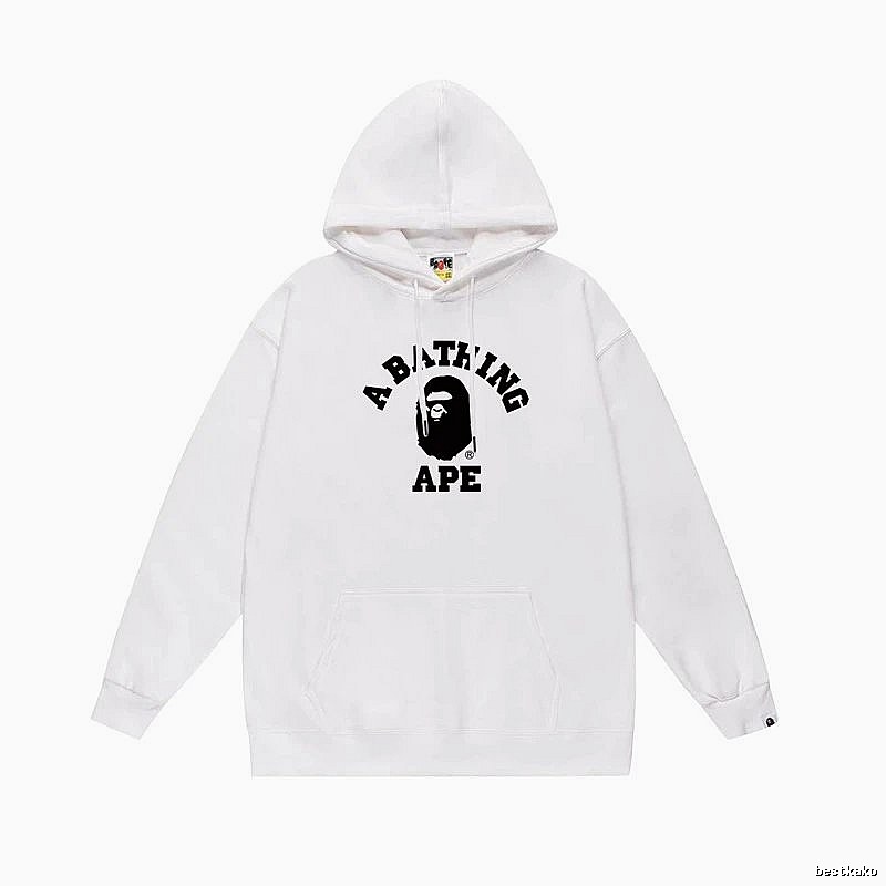 Bape Ape Head Simple White Sweatshirt