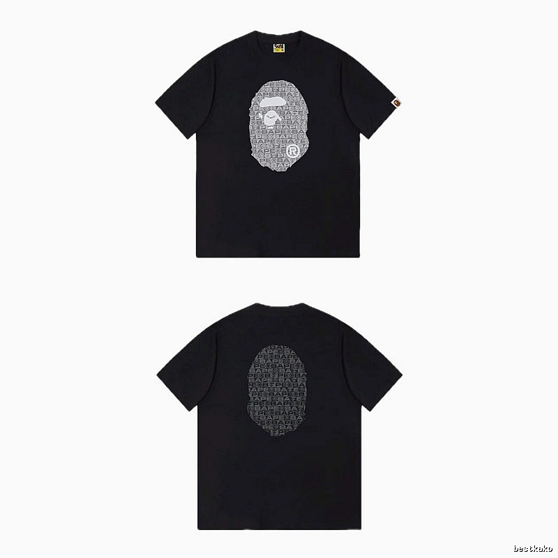 Bape Ape Head Trendy and Cool Black T-shirt