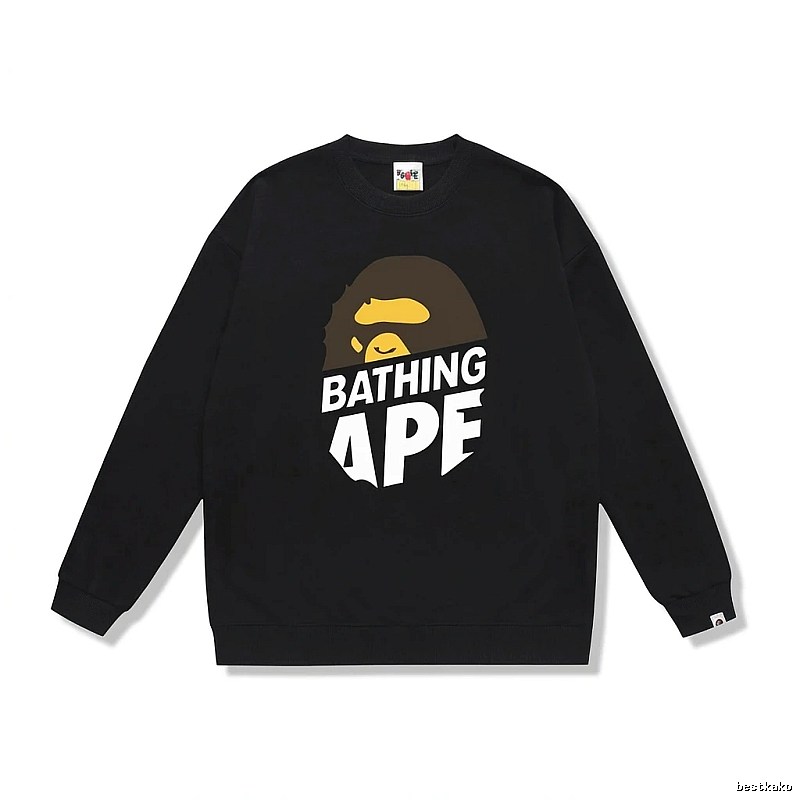 Bape Ape Head Trendy Cool Black Sweatshirt