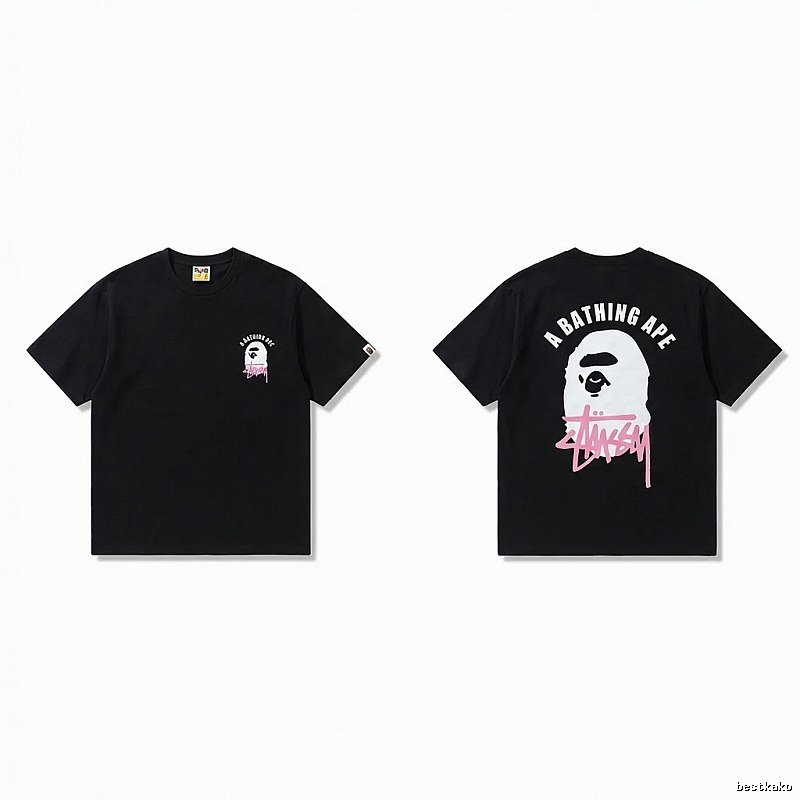 Bape Ape Head Trendy Cool Black T-shirt