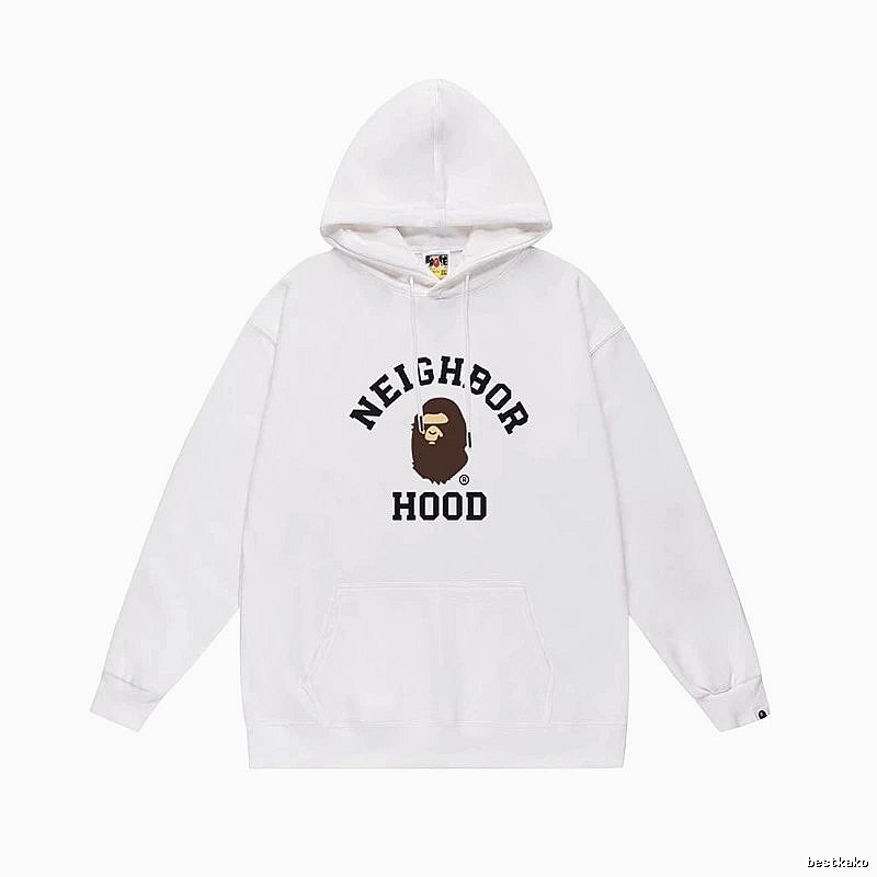 Bape Ape series white hoodie