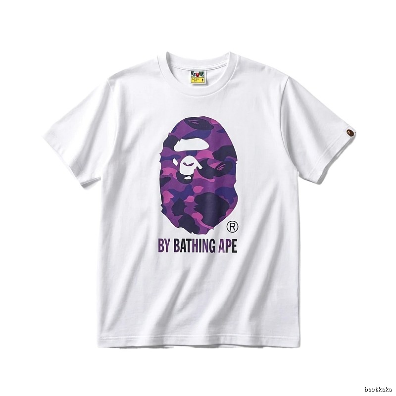 Bape camouflage style white T-shirt