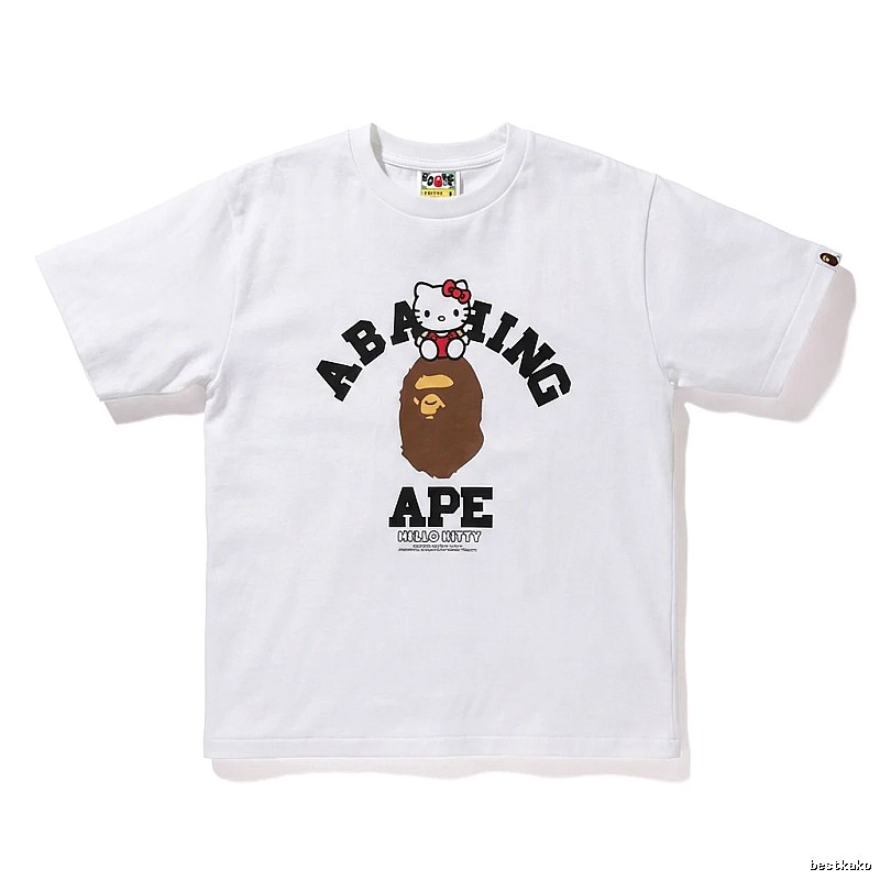 Bape Co-branded Cartoon White T-shirt