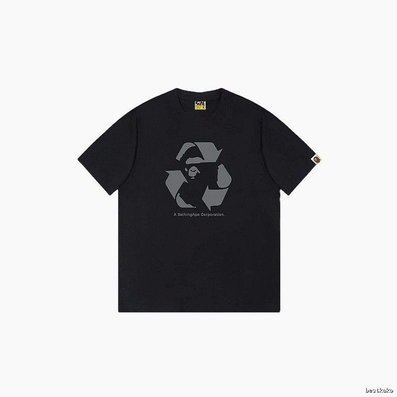 Bape Recycling Series Black Short Sleeve