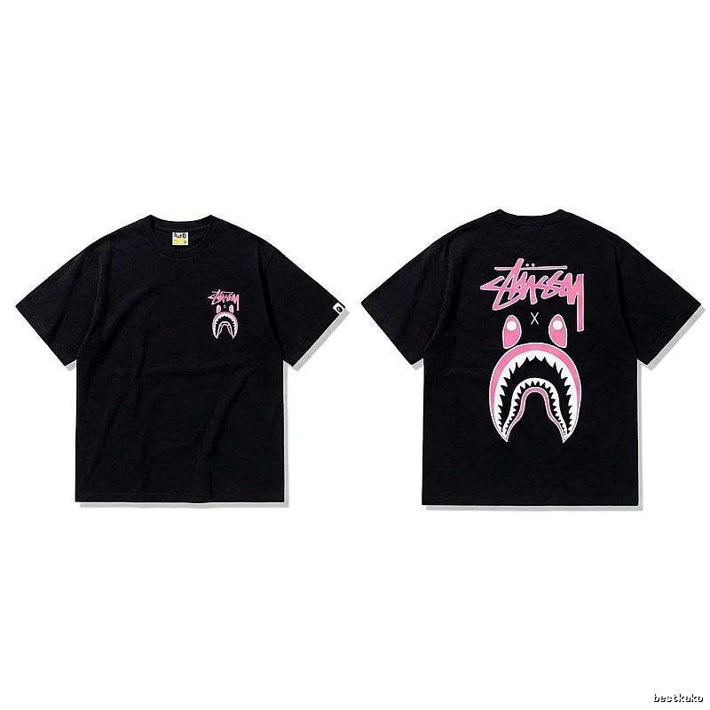 Bape Shark Co-branded Black T-shirt
