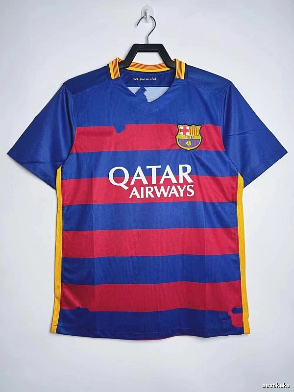 Barcelona Premium Style Retro soccer jersey Blue Red Barcelona for Minimal Outfits