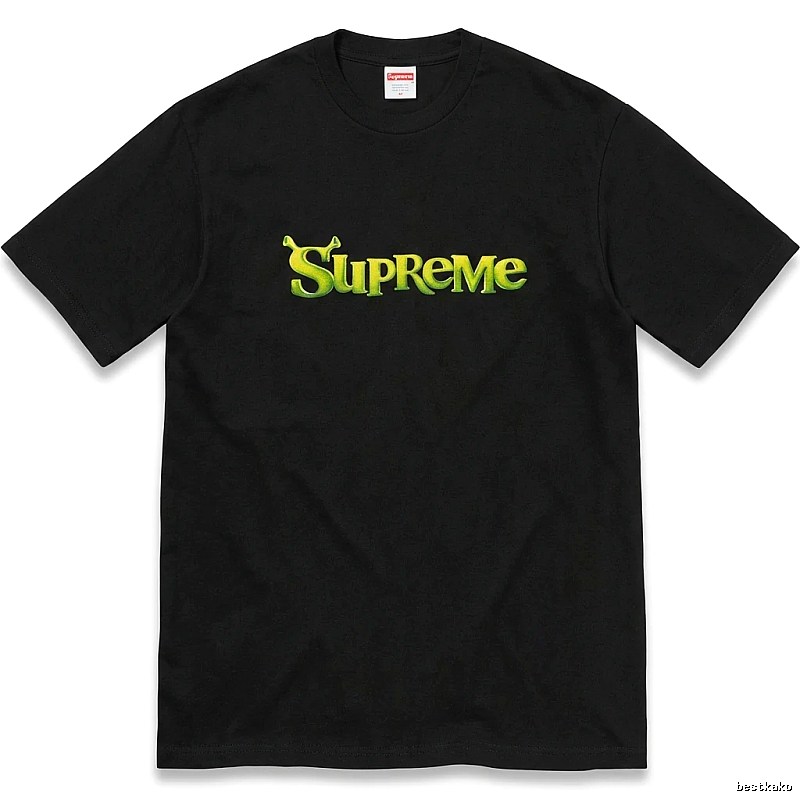 Black T-shirt with Supreme letter print