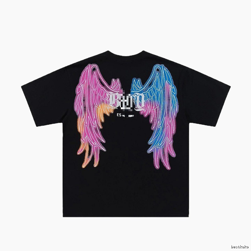 BOY Iridescent Wings Street Style Black T-Shirt