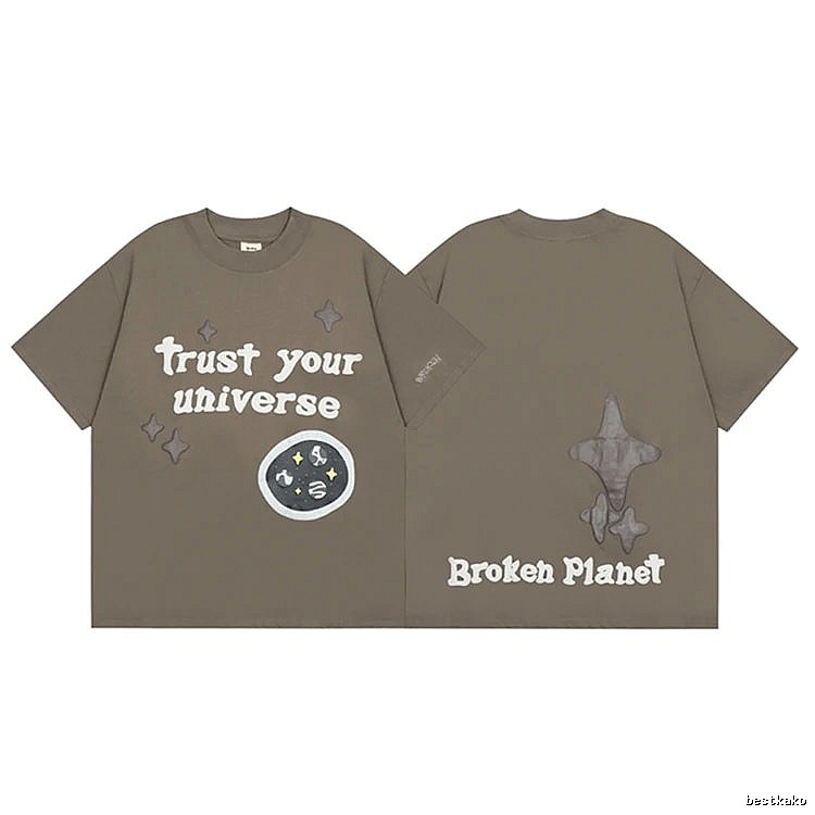 Broken Hearts Raised-Print Graphic Camel Style Bpi10 Graphic T-Shirt Travel Styling