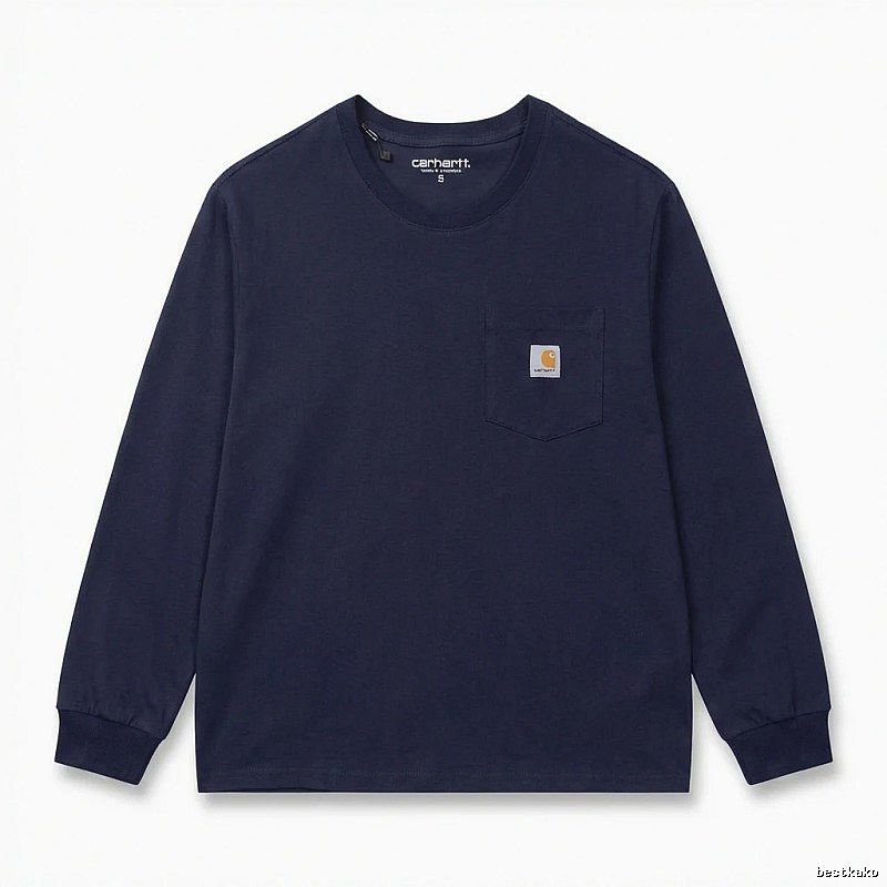 Carhartt basic simple navy long-sleeve