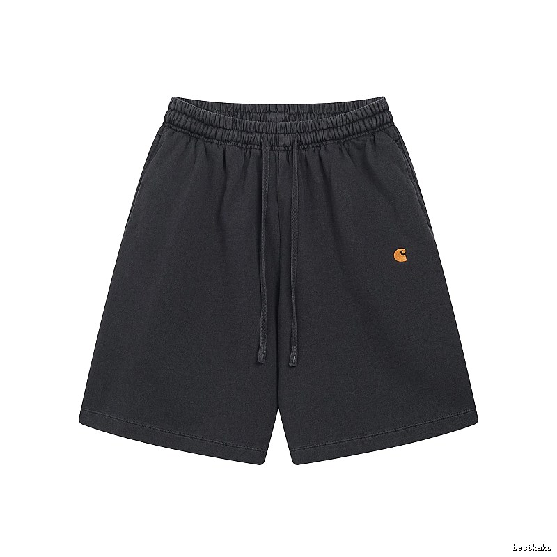 Carhartt Small Logo Workwear Style Carbon Black Casual Shorts