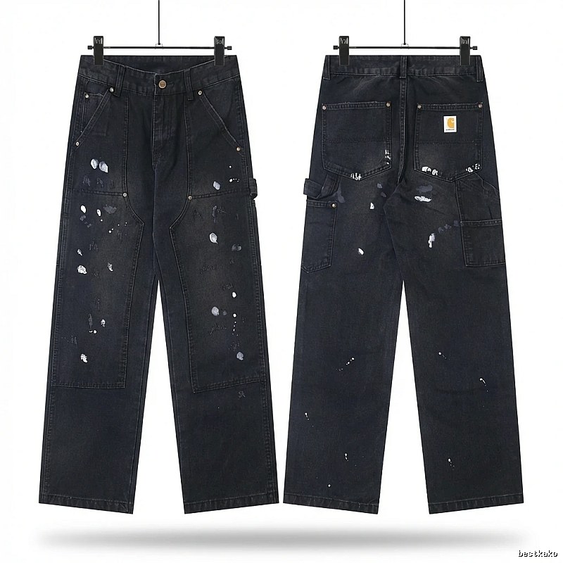 Carhartt workwear style black jeans