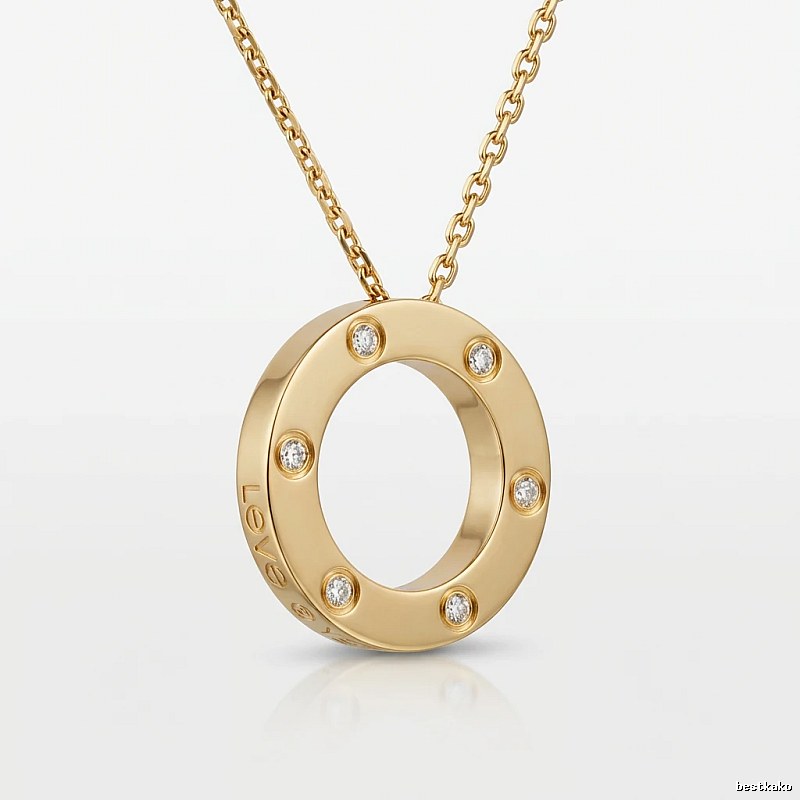 Cartier LOVE series gold necklace