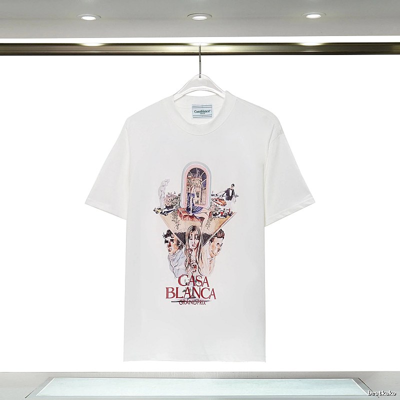 Casablanca Grand Prix Printed White T-shirt
