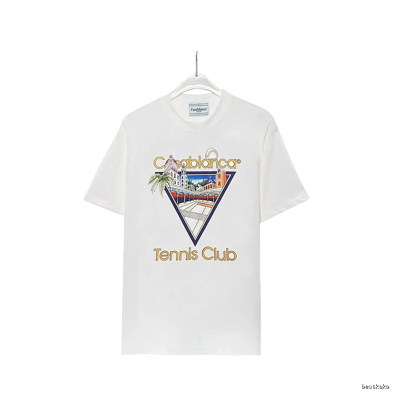 Casablanca retro style white T-shirt