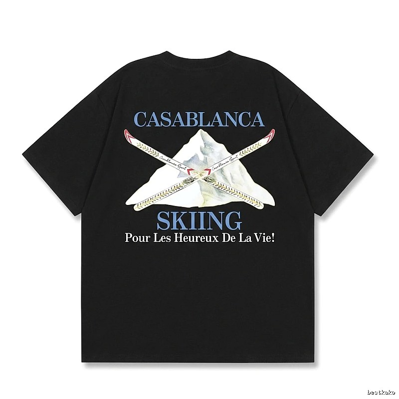 Casablanca Ski Style Black T-shirt