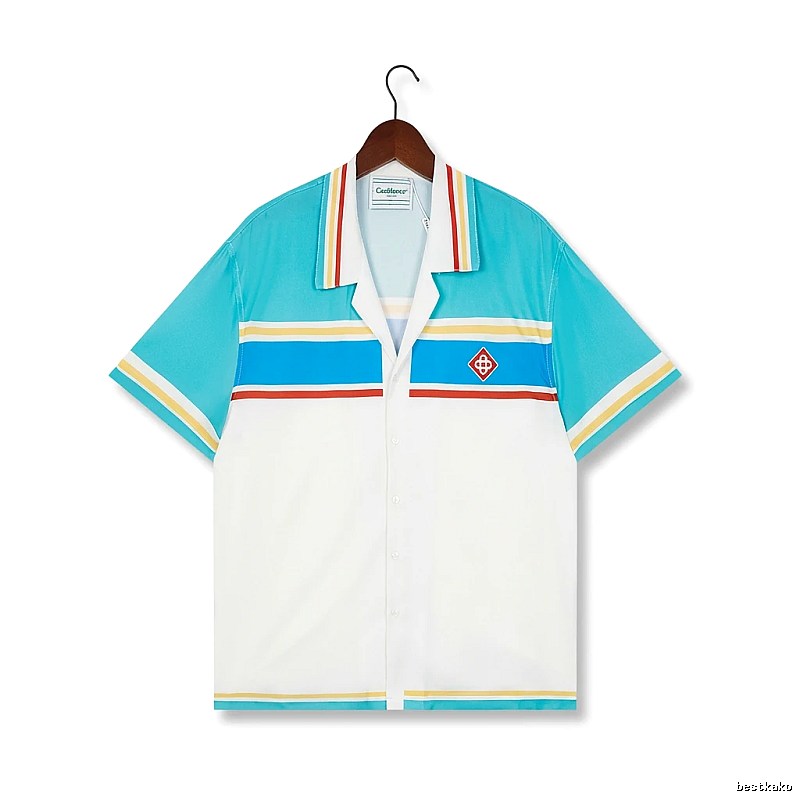 Casablanca striped retro-style shirt
