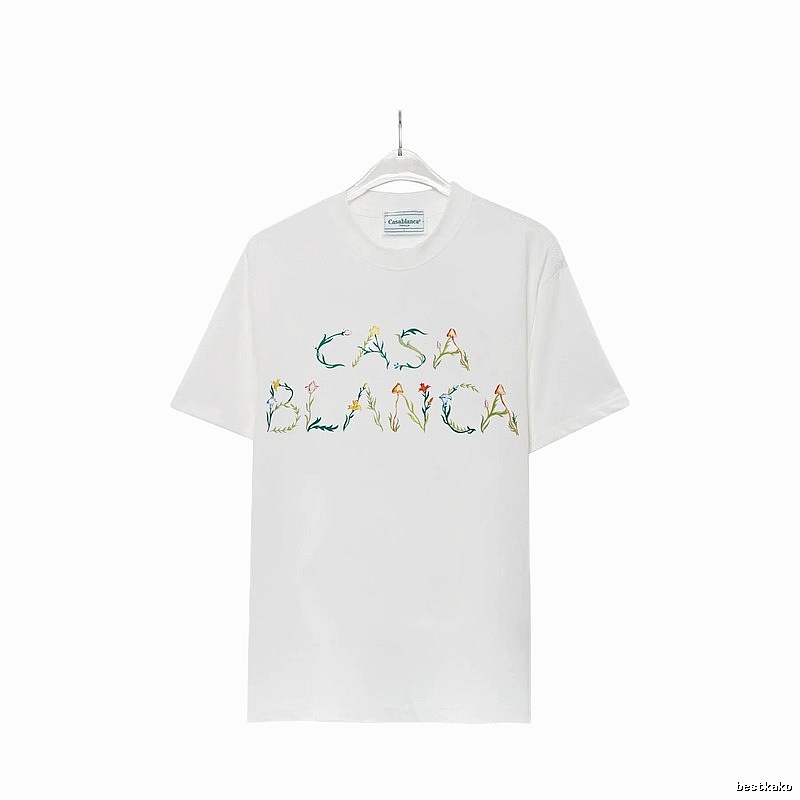 Casablanca - style printed white T - shirt