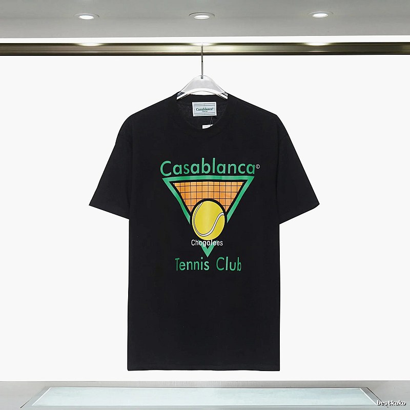 Casablanca Tennis Style Black T-shirt