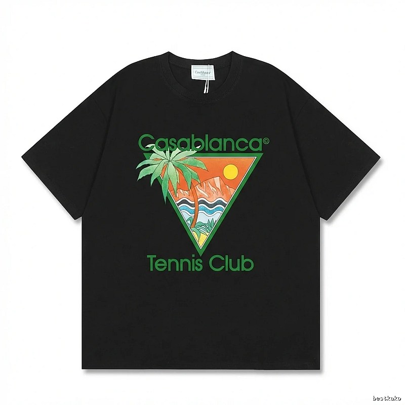Casablanca Tropical Style Black T-shirt