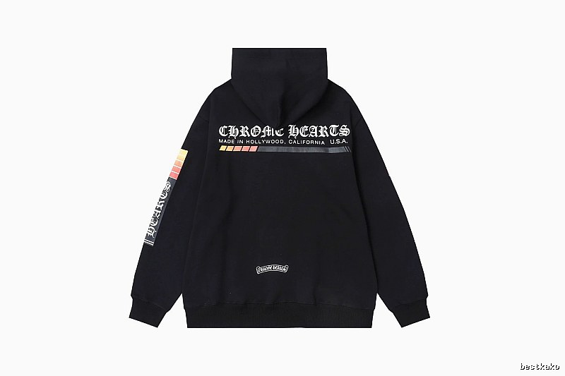 Chrome Hearts 2089-36 Black Cross Graphic Hoodie Poolside Style