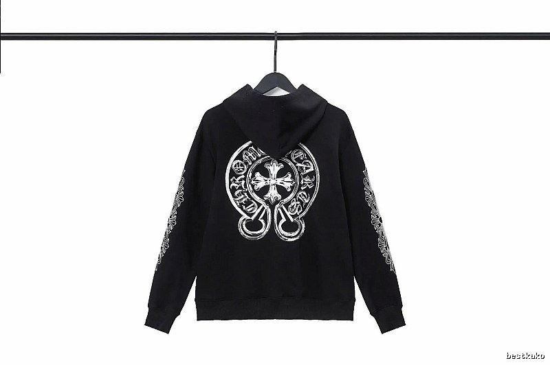Chrome Hearts 2089-53 Black Cross Graphic Hoodie Minimal Look