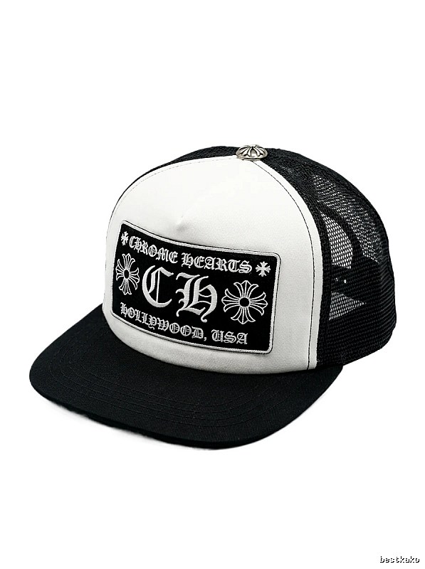 Chrome Hearts Black and White Trendy and Cool Hoodie
