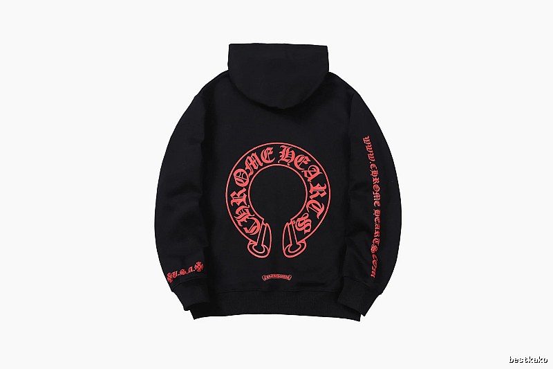 Chrome Hearts Casual Cross graphic hoodie Black Blue Cross for Comfortable Styling
