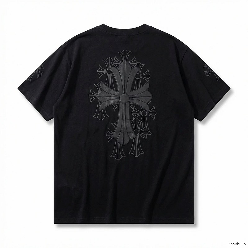 Chrome Hearts cross dark style short-sleeve shirt