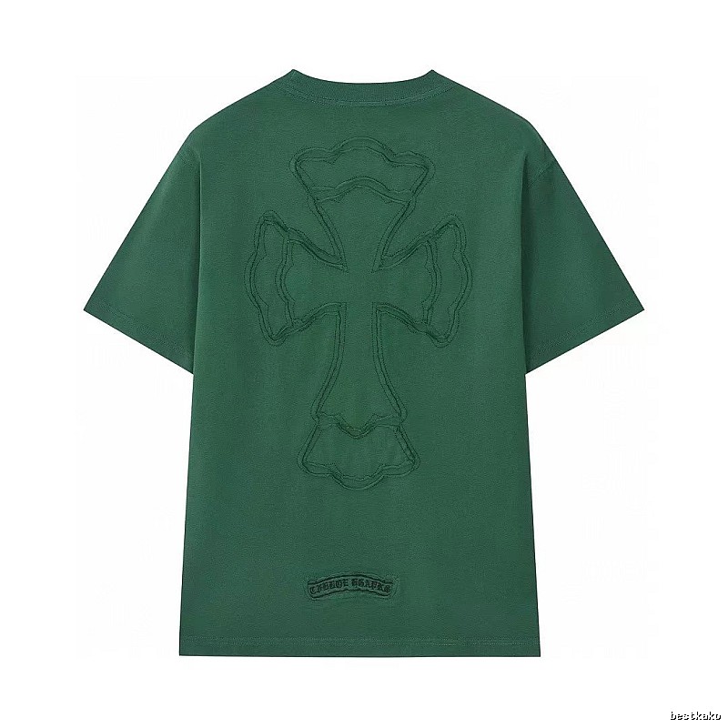 Chrome Hearts Cross High Street Style Green Short-sleeve T-shirt
