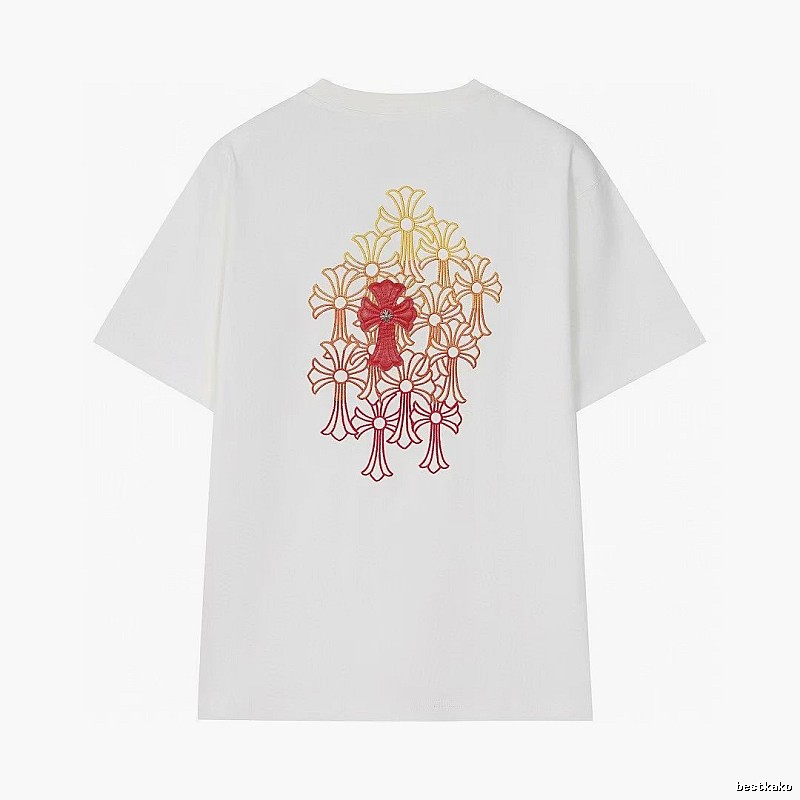 Chrome Hearts Cross Series Street Style White Short-sleeve T-shirt