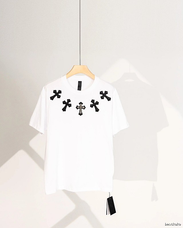 Chrome Hearts Cross Street Style White T-Shirt