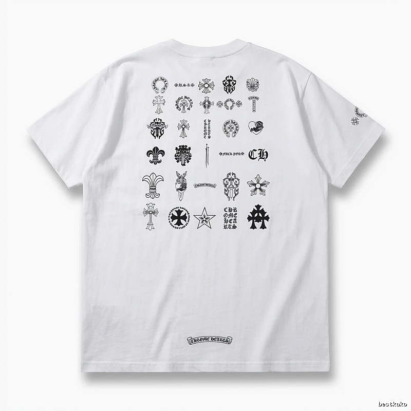 Chrome Hearts Dark Style White T-shirt