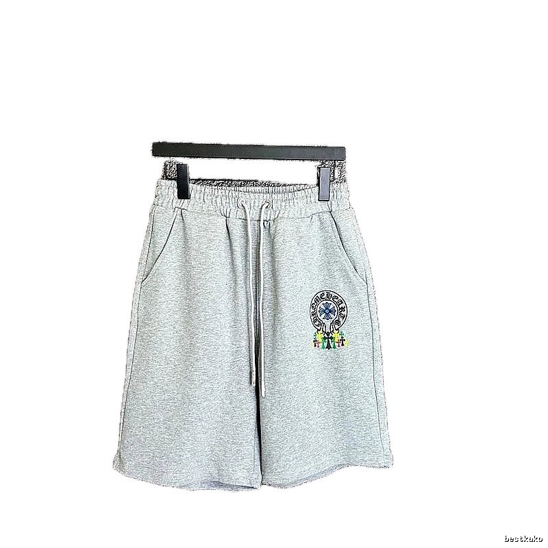 Chrome Hearts Grey Trendy Shorts