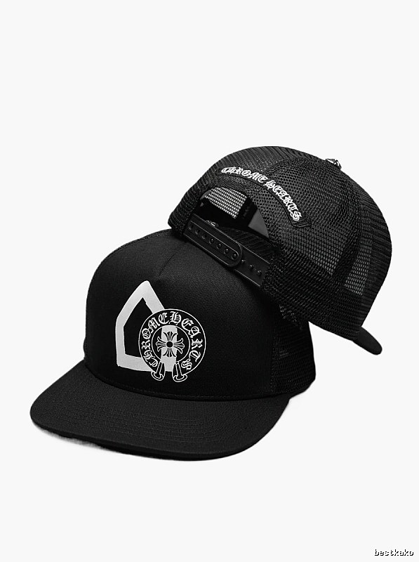 Chrome Hearts Retro Style Black Hat