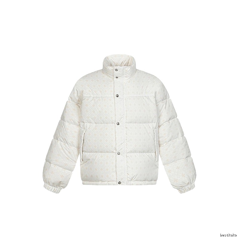 Chrome Hearts Retro Style White Cotton Coat