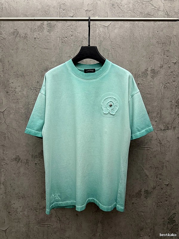 Chrome Hearts Vintage Style Mint Green T-shirt