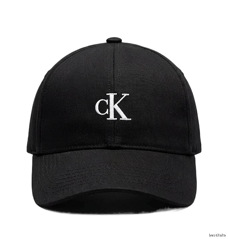 CK minimalist style black baseball cap